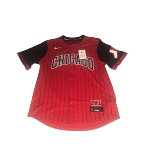Nike Chicago White Sox Jersey Men's Size L Red Pinstripe 
Authentic NWT